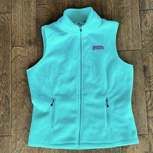 Vineyard Vines Fleece Vest Sea Green Women's Size Small